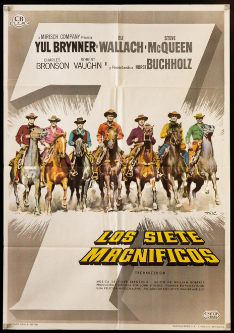 magnificent seven 12 Poster Canvas Print Art Painting Decor Reprint wall A0 A1 A