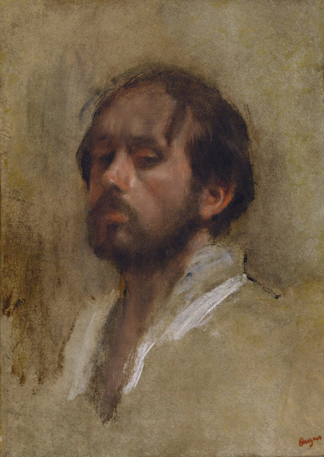 Edgar Degas 2 - Self-portrait Poster Canvas Print Art Painting Decor Reprint wal