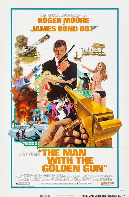The Man With the Golden Gun (1974)_1 Poster Canvas Movie Film Print A0 A1 A2 A3