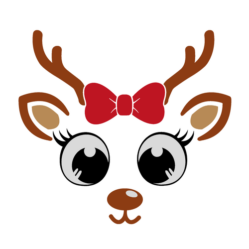 Girl-Reindeer-02 Poster Canvas Movie Film Print A0 A1 A2 A3 A4 A5 A6 Art Wall De