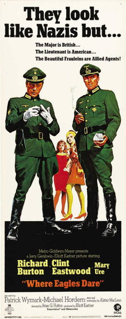 Where Eagles Dare (1968)_4 Poster Canvas Movie Film Print A0 A1 A2 A3 A4 A5 A6 A