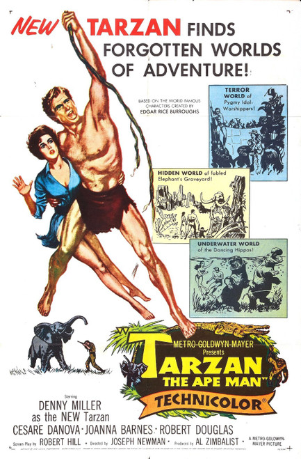 Tarzan Ape Man 1959 01 Poster Canvas Movie Film Print A0 A1 A2 A3 A4 A5 A6 Art W