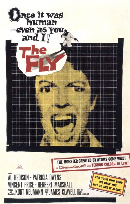 The Fly (1958)_0 Poster Canvas Movie Film Print A0 A1 A2 A3 A4 A5 A6 Art Wall De