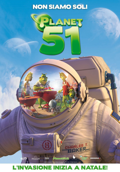 Planet 51 (2009)_2 Poster Canvas Movie Film Print A0 A1 A2 A3 A4 A5 A6 Art Wall
