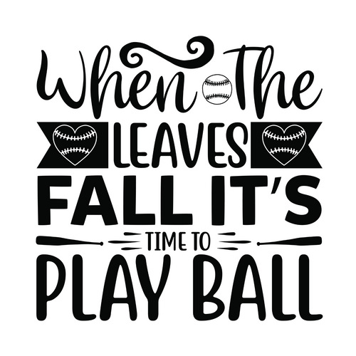 When The Leaves Fall It s Time To Play Ball-01 Poster Canvas Movie Film Print A0