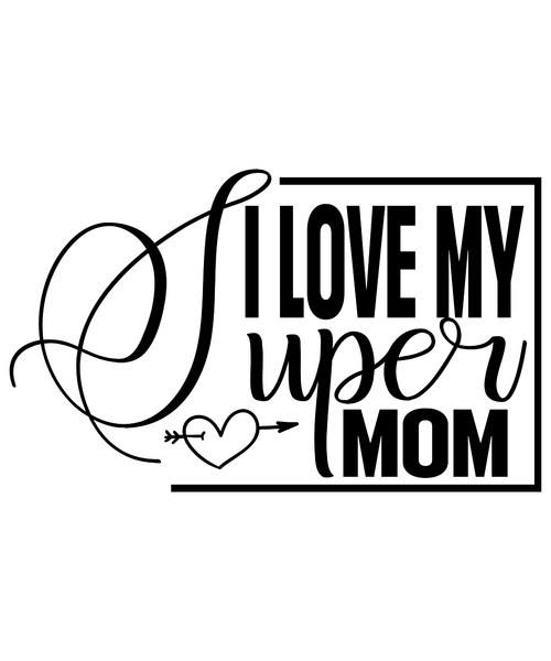 I Love My Super Mom-01 Poster Canvas Movie Film Print A0 A1 A2 A3 A4 A5 A6 Art W