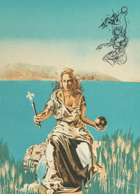 Salvador Dali (1904-1989). Coronation of Gale, from Visions Surrealiste, 1976 Po