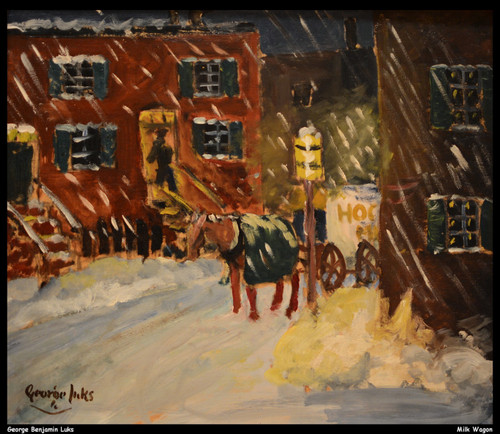 george-benjamin-luks---milk-wagon--jpb_14984846803_o(1) Poster Canvas Movie Film