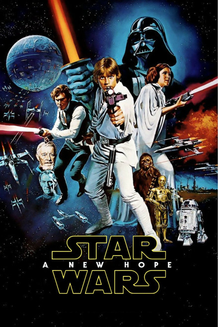 StarWarsNewHope1- Poster (A0-A4) Film Movie Picture Art Wall Decor Actor