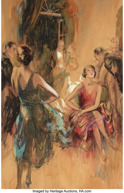JOHN LA GATTA (American, 1894-1976). Beacon Hill, Boston -- The Great Gatsby Roa