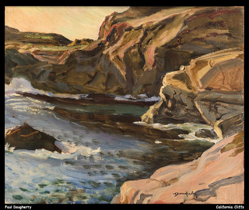 paul-dougherty--california-cliffs_11500649804_o(1) Poster Canvas Movie Film Prin