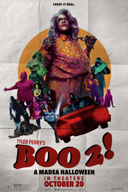 Boo 2! A Madea Halloween (2017)_6 Movie Film Poster Canvas iconic design