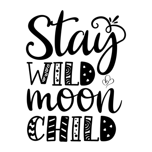 Stay wild moon child-01 (3) Poster Canvas Movie Film Print A0 A1 A2 A3 A4 A5 A6