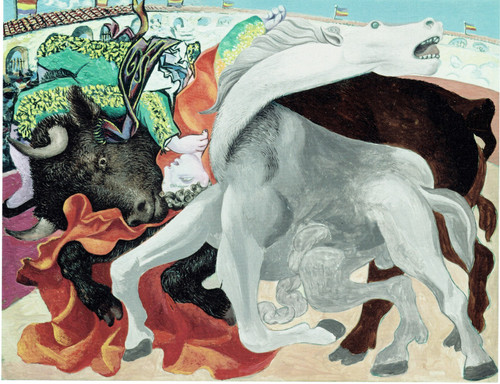 Pablo Picasso - Bulfight The death of the Torero 1933 Poster Canvas Movie Film P