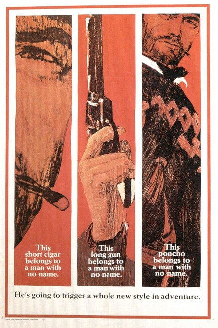 A Fistful of Dollars (1967)_1 Movie Film Poster Canvas iconic design