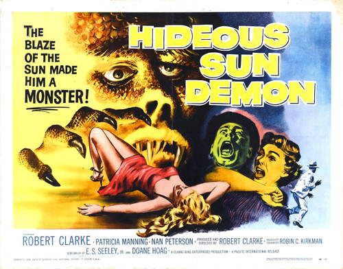Hideous Sun Demon 02 Poster Canvas Movie Film Print A0 A1 A2 A3 A4 A5 A6 Art Wal
