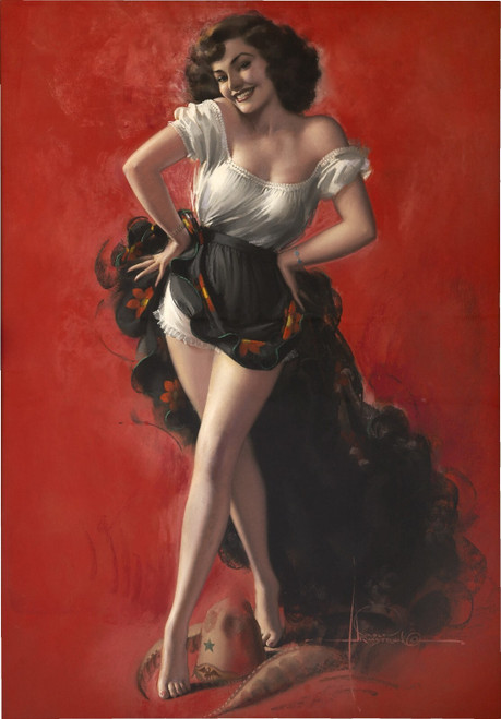 Pin-Up-Girls-ver36 Poster Canvas Movie Film Print A0 A1 A2 A3 A4 A5 A6 Art Wall