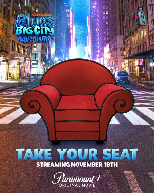 Blue_s Big City Adventure (2022)_2 Movie Film Poster Canvas iconic design