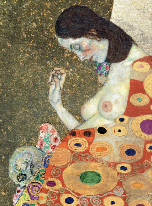 detail of Hope II Klimt 1907 08