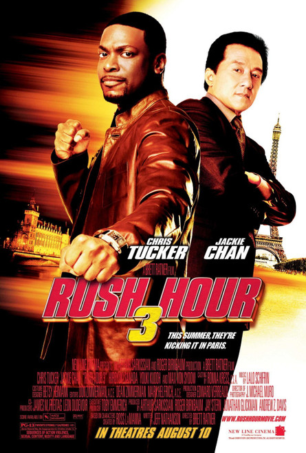 Rush Hour 3 (2007)_1 Poster Canvas Movie Film Print A0 A1 A2 A3 A4 A5 A6 Art Wal