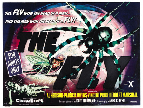 Fly 1958 03 Poster Canvas Movie Film Print A0 A1 A2 A3 A4 A5 A6 Art Wall Decorat
