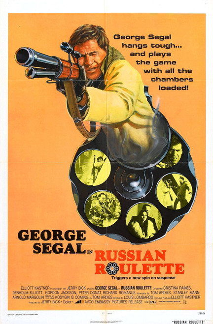 Russian Roulette (1975)_0 Poster Canvas Movie Film Print A0 A1 A2 A3 A4 A5 A6 Ar