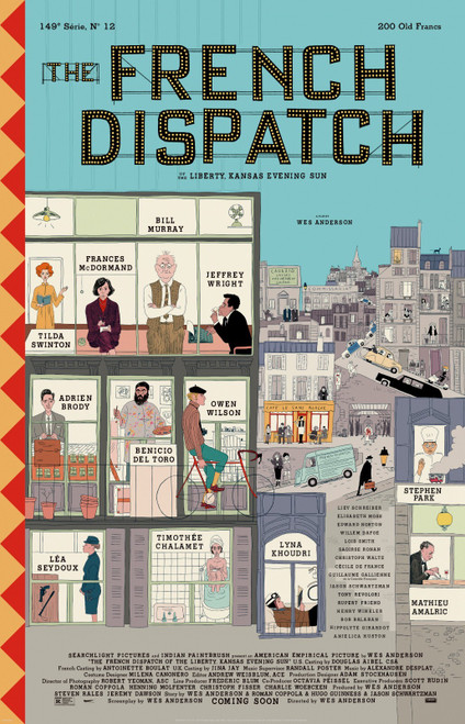 The French Dispatch (2021)_1 Poster Canvas Movie Film Print A0 A1 A2 A3 A4 A5 A6