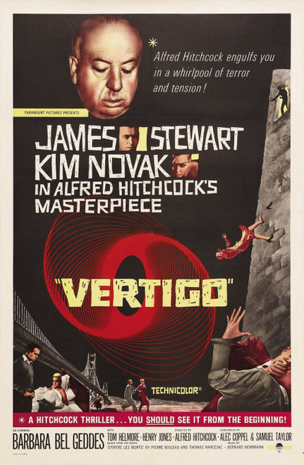 Vertigo (1958)_2 Poster Canvas Movie Film Print A0 A1 A2 A3 A4 A5 A6 Art Wall De
