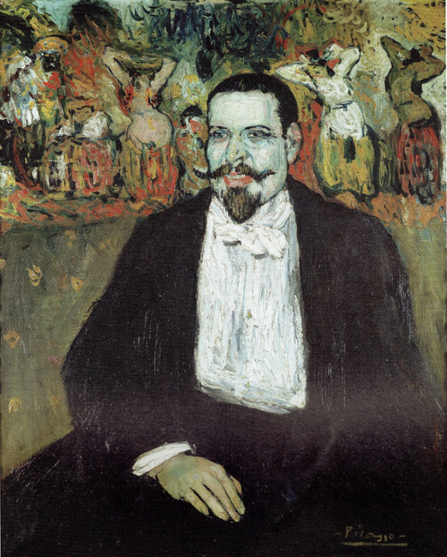 Pablo Picasso - Gustave Coquiot 1901 Poster Canvas Movie Film Print A0 A1 A2 A3