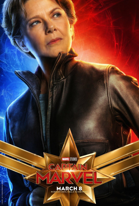 Captain Marvel (2019)_10 Movie Film Poster Canvas iconic design