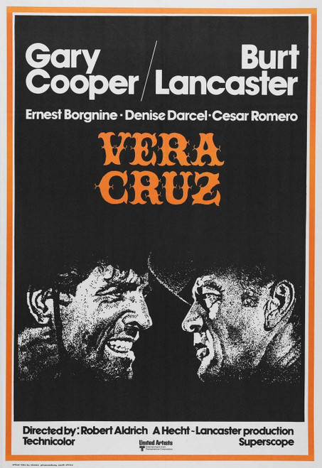 Vera Cruz (1954)_0 Poster Canvas Movie Film Print A0 A1 A2 A3 A4 A5 A6 Art Wall