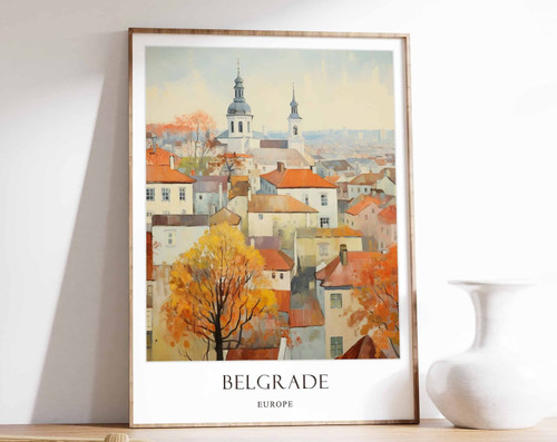 2_Belgrade Poster, Serbia Poster, Travel Poster, Europe Poster, Home Decor, Bal