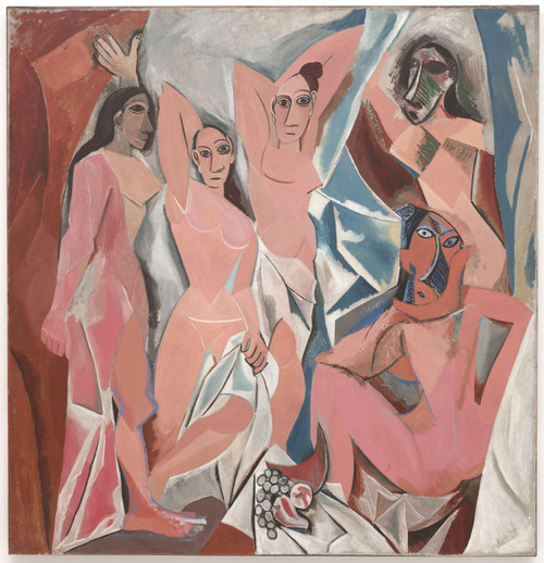 Pablo Picasso - Les Demoiselles d'Avignon Poster Canvas Movie Film Print A0 A1 A