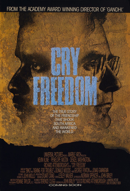 Cry Freedom (1987)_0 Movie Film Poster Canvas iconic design