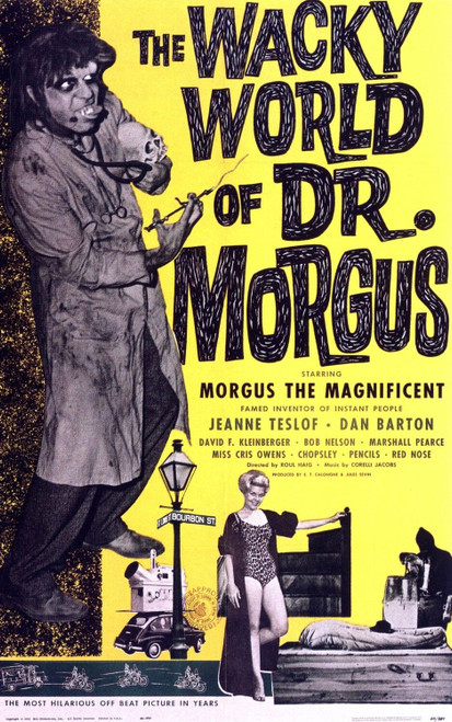 The Wacky World of Dr. Morgus (1962)_0 Poster Canvas Movie Film Print A0 A1 A2 A