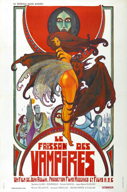 Shiver Of Vampires 01 Poster Canvas Movie Film Print A0 A1 A2 A3 A4 A5 A6 Art Wa