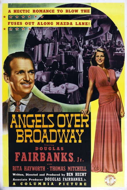 Angels Over Broadway (1940)_2 Movie Film Poster Canvas iconic design