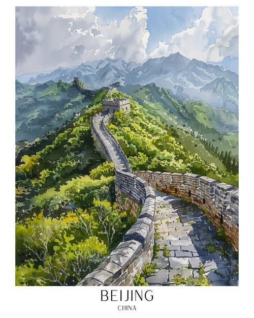 Beijing Poster Canvas Travel Holiday Trip Print Turism A0 A1 A2 A3 A4 A5 A6