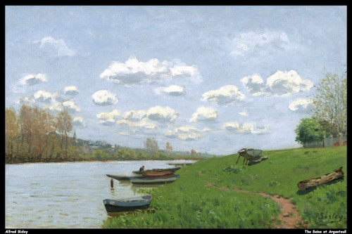 alfred-sisley--the-seine-at-argenteuil_14185227793_o(1) Poster Canvas Movie Film