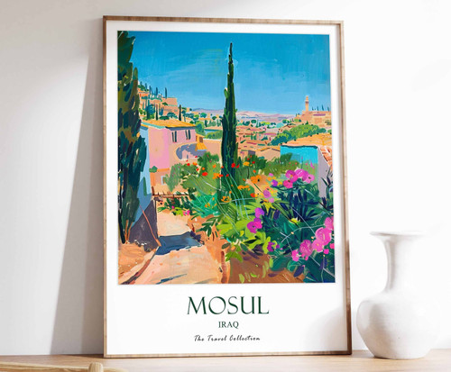 2_Mosul Print, Mosul Travel Poster, Middle East Travel Print, Islamic Decor, Gif