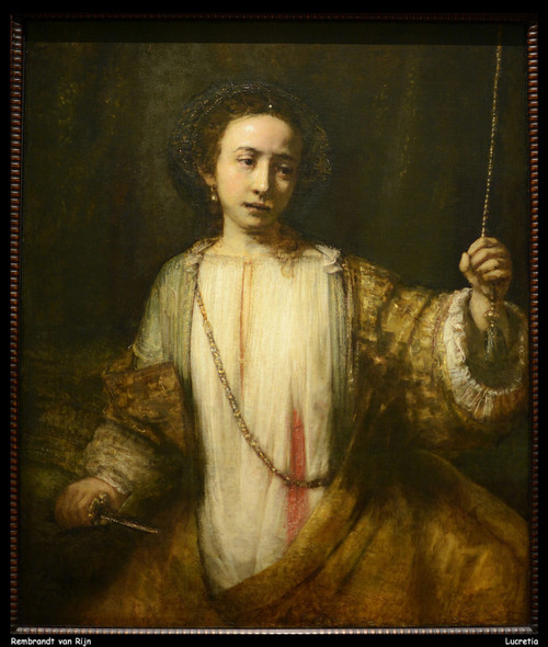 rembrandt-van-rijn---lucretia--jpb_23823363843_o(1) Poster Canvas Movie Film Pri