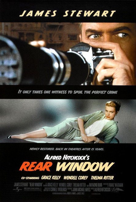Rear Window (1954)_3 Poster Canvas Movie Film Print A0 A1 A2 A3 A4 A5 A6 Art Wal