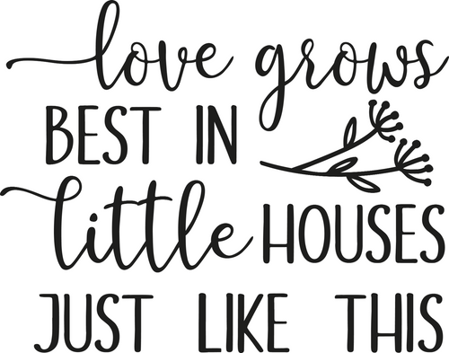 loves_grows_little_houses Poster Canvas Movie Film Print A0 A1 A2 A3 A4 A5 A6 Ar