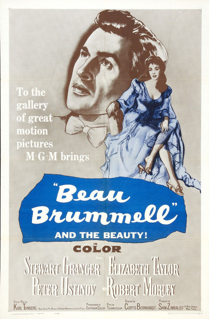 Beau Brummell (1954)_2 Movie Film Poster Canvas iconic design
