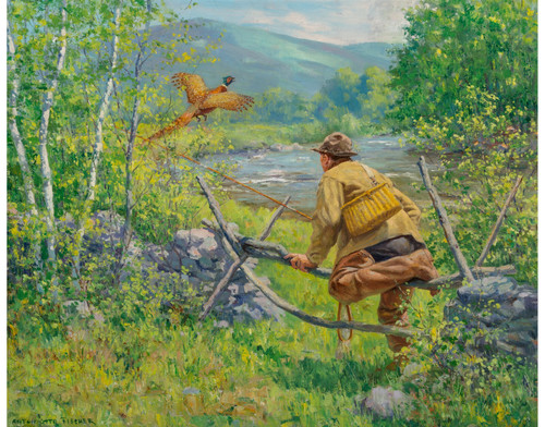Anton Otto Fischer A Fishermans Luck Poster Canvas Movie Film Print A0 A1 A2 A3