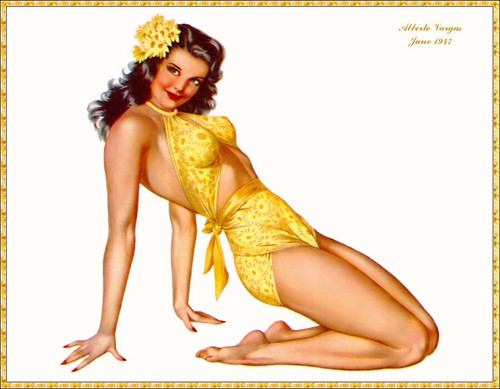 Alberto_Vargas_Pin-Up_Art_224 Art Gallery Poster Canvas Print Wall Decoration A0