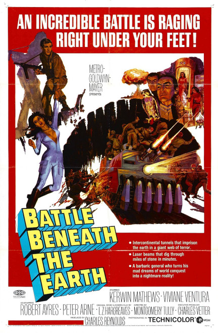 Battle Beneath Earth 01 Poster Canvas Movie Film Print A0 A1 A2 A3 A4 A5 A6 Art