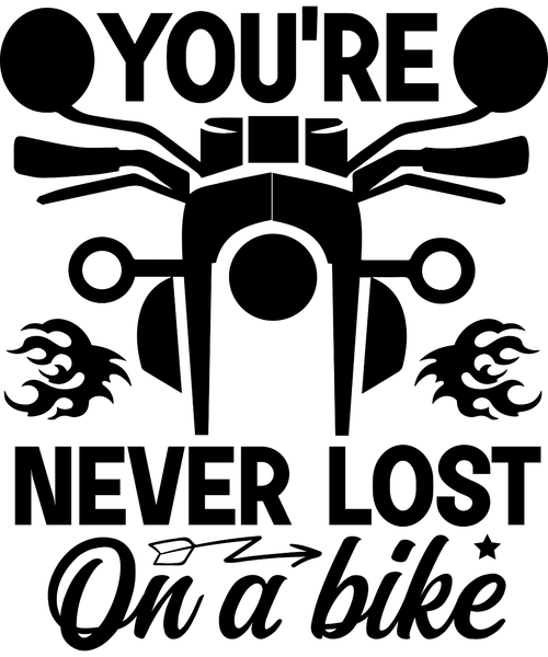 You're never lost on a bike-01 (2) Poster Canvas Movie Film Print A0 A1 A2 A3 A4