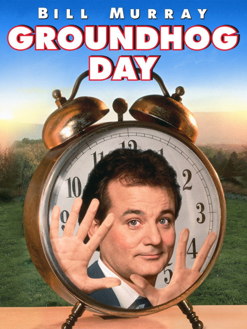 GROUNDHOG DAY (1993) 2 Poster Canvas Movie Film Print A0 A1 A2 A3 A4 A5 A6 Art W