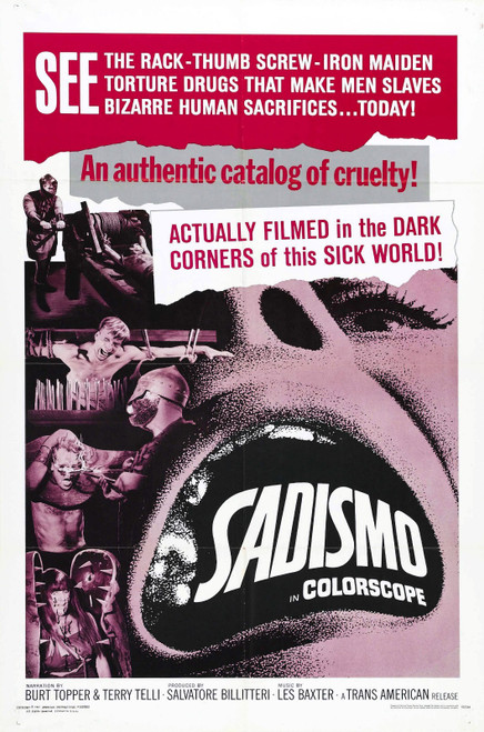 Sadismo 01 Poster Canvas Movie Film Print A0 A1 A2 A3 A4 A5 A6 Art Wall Decorati